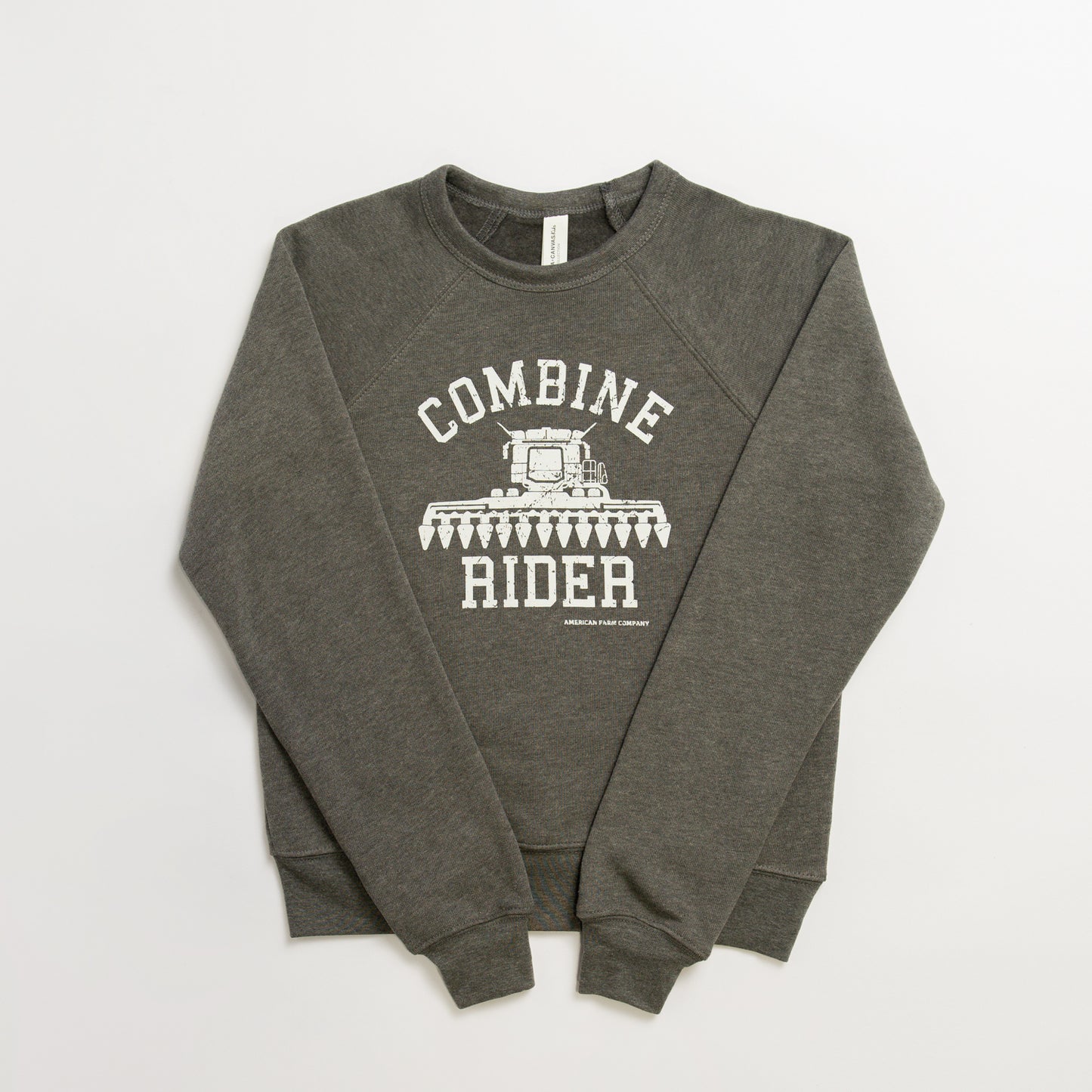 Combine Rider Grey Toddler/Youth Crewnecks