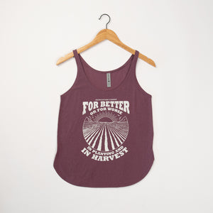 'For Better or Worse' Purple Tank Top