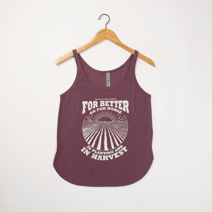 'For Better or Worse' Purple Tank Top