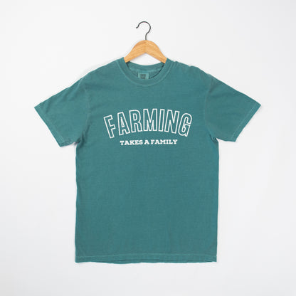 'Farming Takes a Family' Green Tee