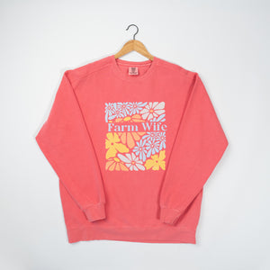 Farm Wife Floral Crewneck