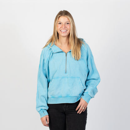 NEW Aqua Blue Everyday 1/4 Zip - PREORDER