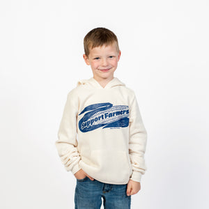 Retro Corn 'Support Farmers' Youth Graphic  Hoodie