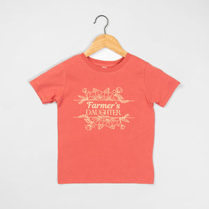 Farmer's Daughter Floral Coral Toddler/Youth Tee