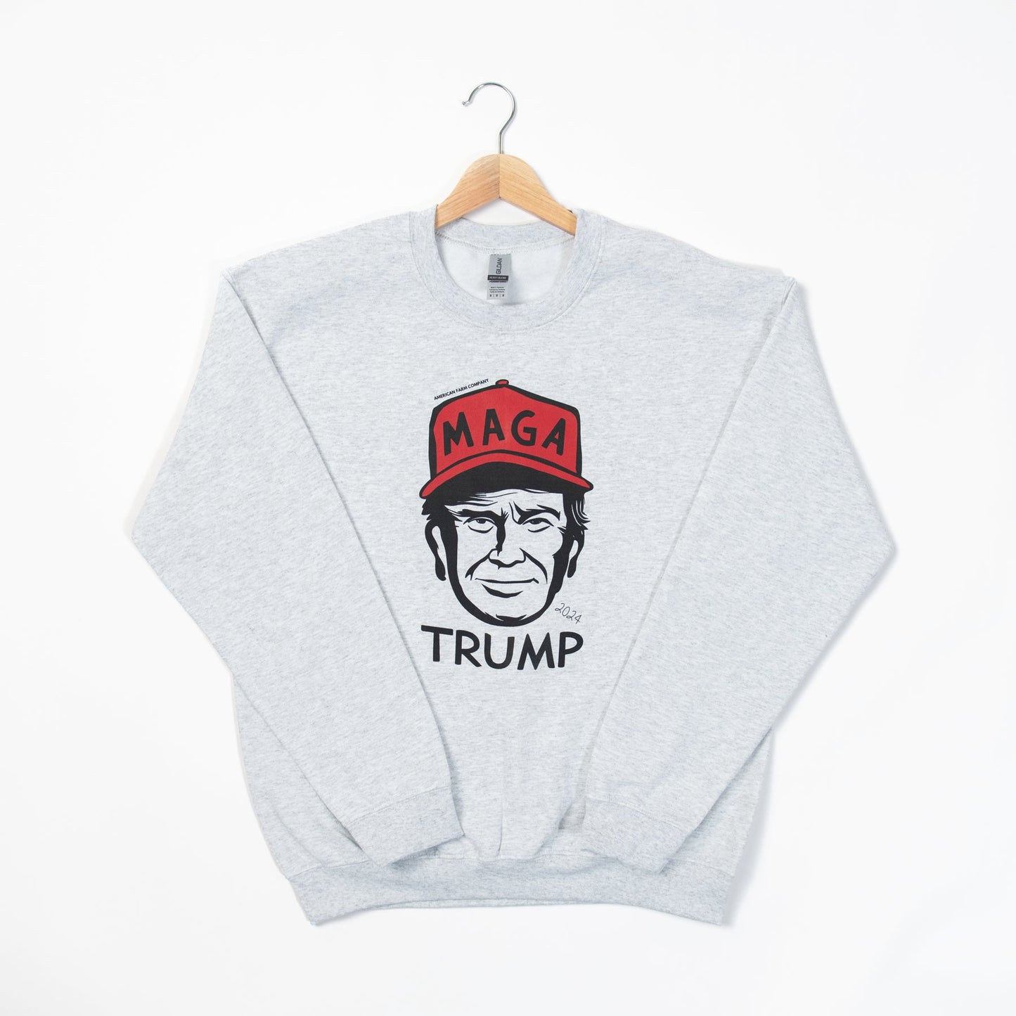 MAGA Trump Grey Graphic Crewneck