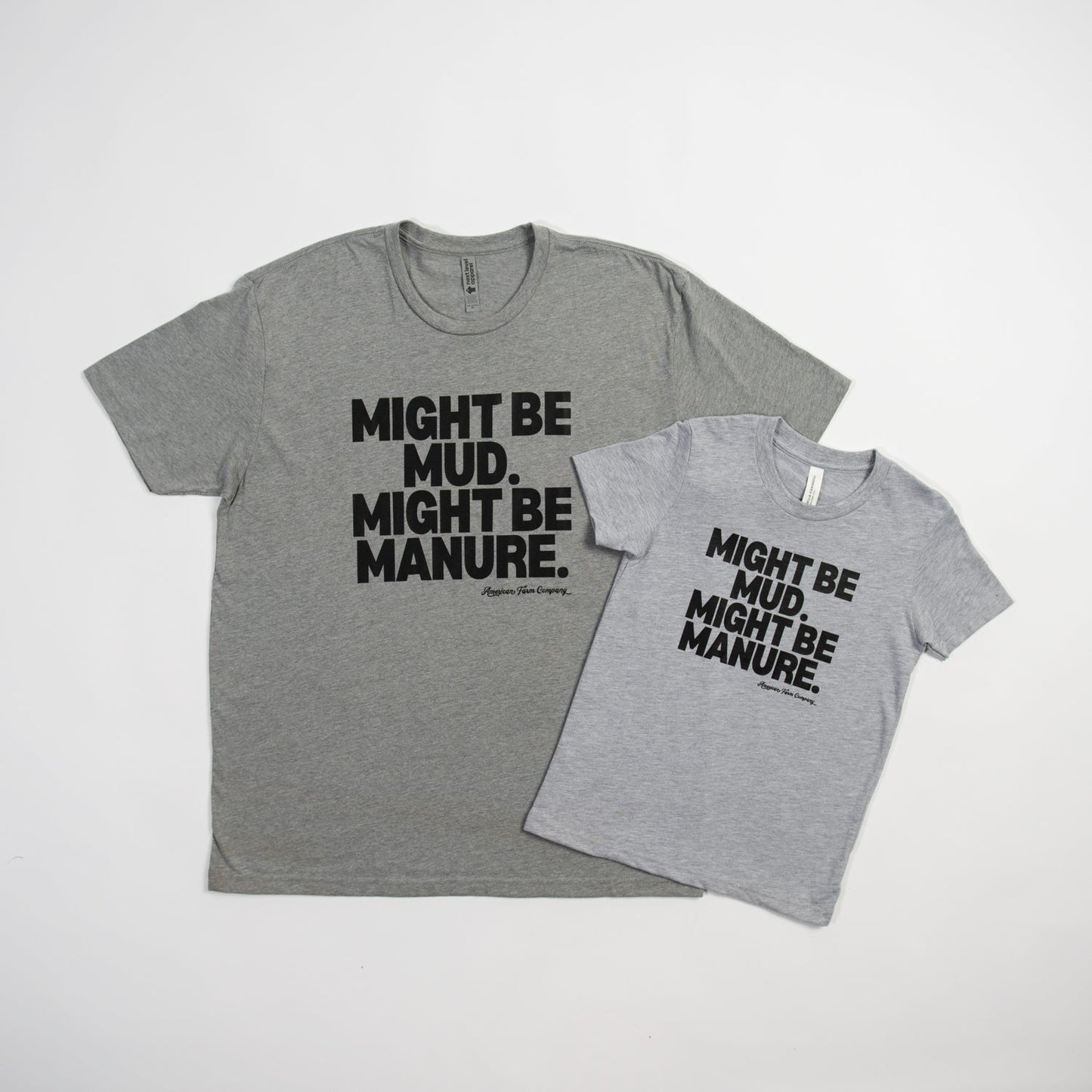 Mud or Manure Grey Essentials Tee