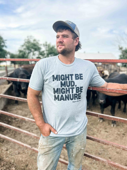 Mud or Manure Grey Essentials Tee