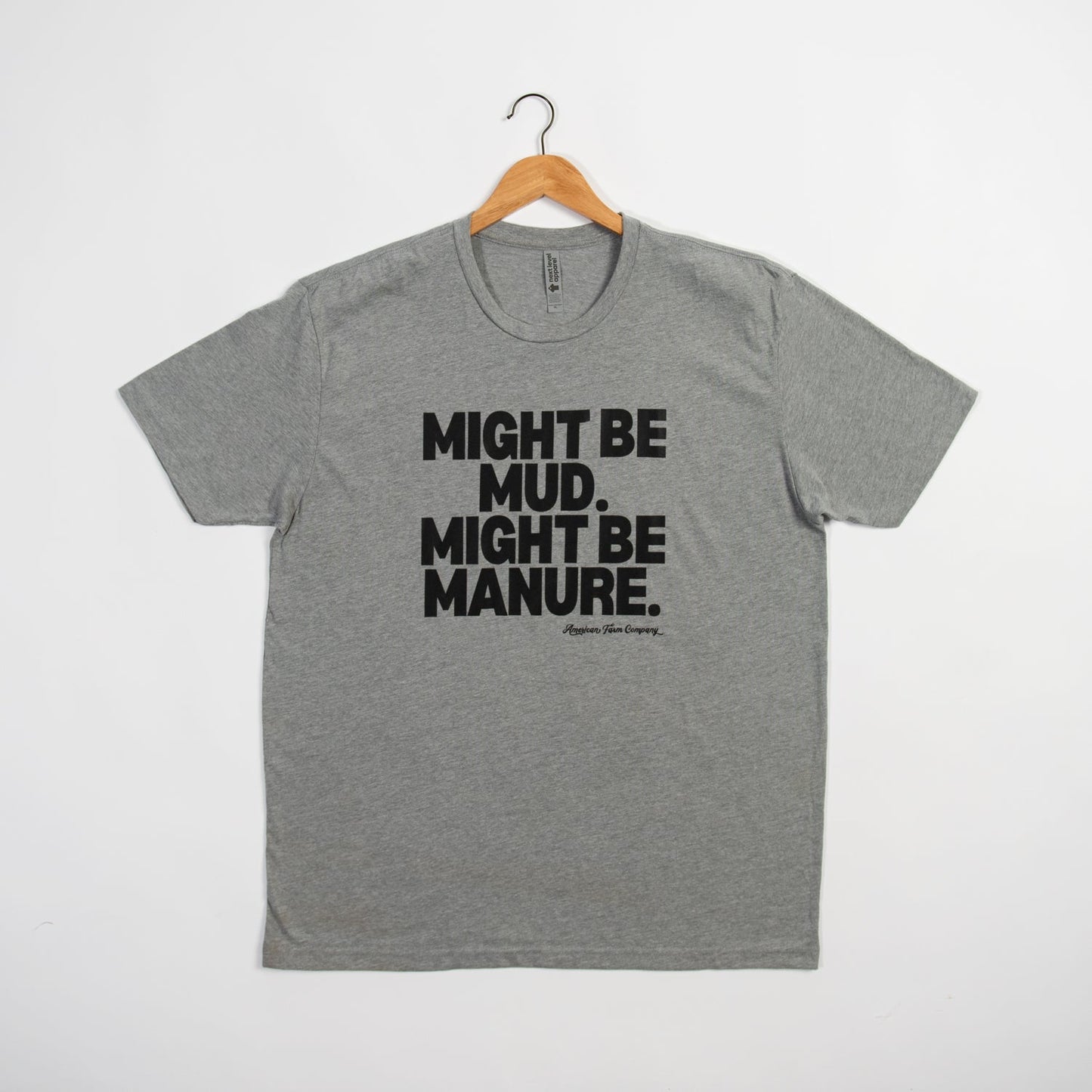 Mud or Manure Grey Essentials Tee