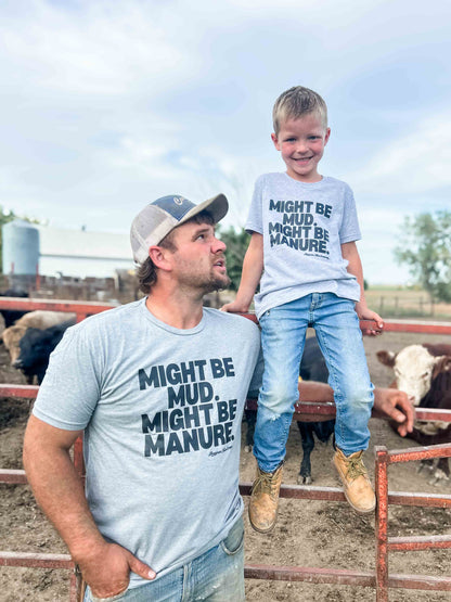 Mud or Manure Grey Essentials Tee