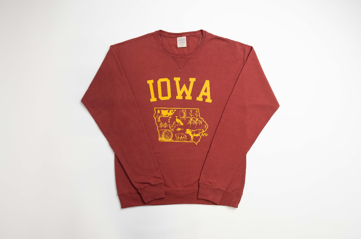 State Agriculture Crewneck (Red Iowa)