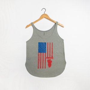 Patriotic Harvest Flag Tank Top