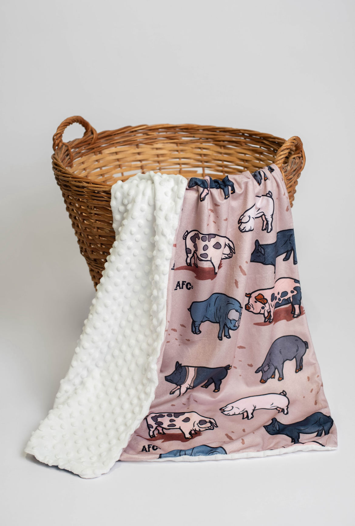 Pig Minky Baby Blanket