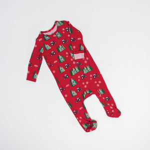 PREORDER Red Tractor Christmas Baby Bamboo Pajamas