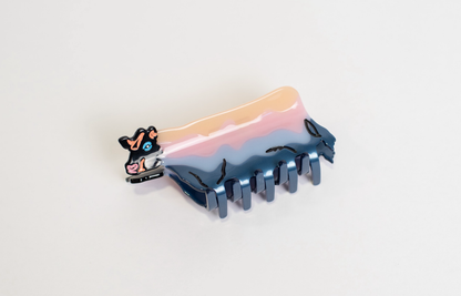 Retro Cow Hair Claw Clip