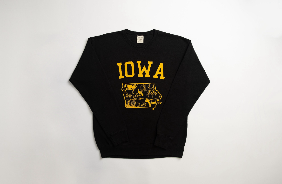 State Agriculture Crewneck (Black Iowa)