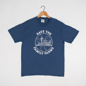 ‘Save The Family Farms’ Blue Tee