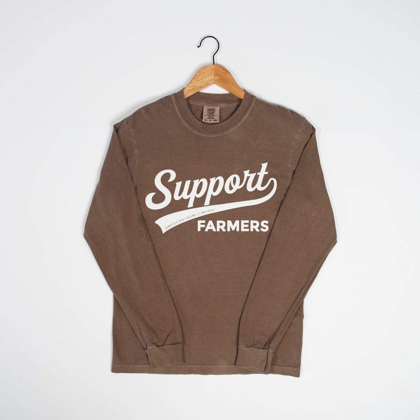 ‘Support Farmers’ Banner Long Sleeve