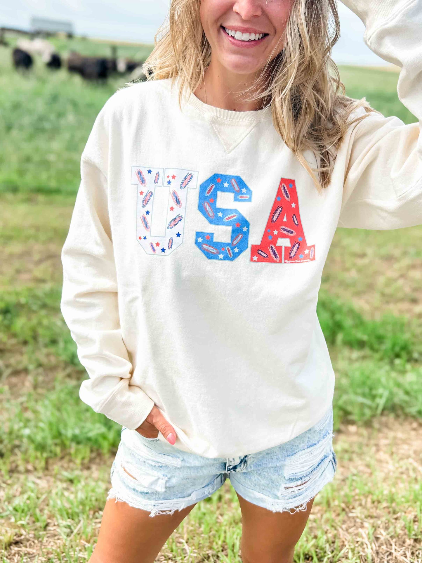 ‘USA’ Corn Crewneck