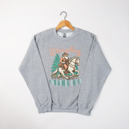 Christmas Wrangling Christmas Cheer Graphic Crewneck