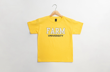 Farm University Yellow Tee - Youth