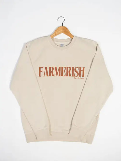 Western ‘Farmerish’ Cream Crewneck