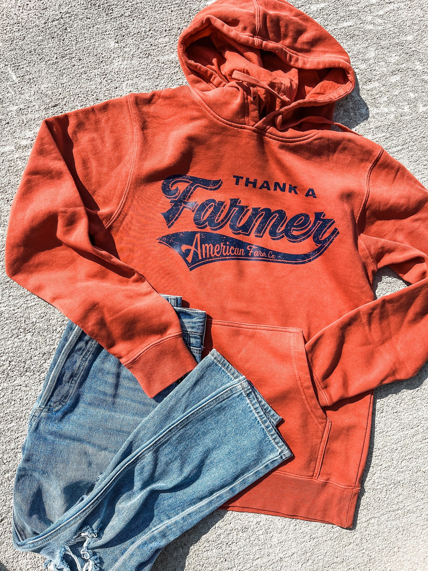 ‘Thank A Farmer’ Orange Hoodie