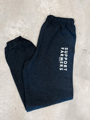 ‘Support Farmers' Sweatpants - Black