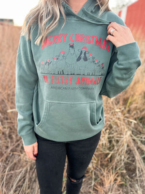 ‘Merry Christmas Ya Filthy Animals’ Hoodie