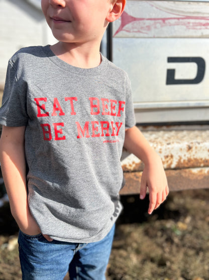 ‘Eat Beef Be Merry’ Toddler/Youth Tee