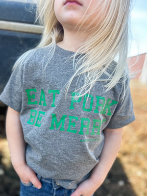 ‘Eat Pork Be Merry’ Toddler/Youth Tee