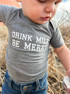 ‘Drink Milk Be Merry' Onesie