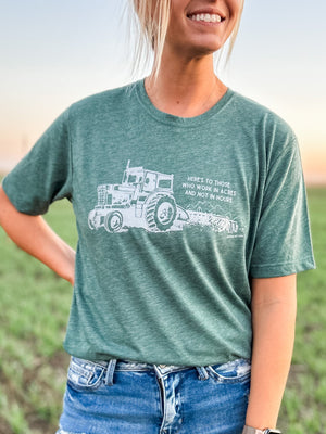 Acres Not Hours Tractor Tee