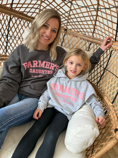 'Farmers Daughter' Charcoal Crewneck