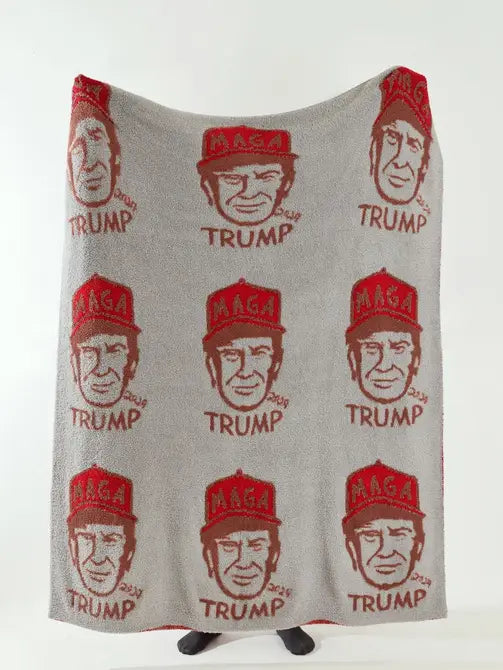 AFC TRUMP 'MAGA' Stretchy Throw Luxe Blanket- PRE ORDER