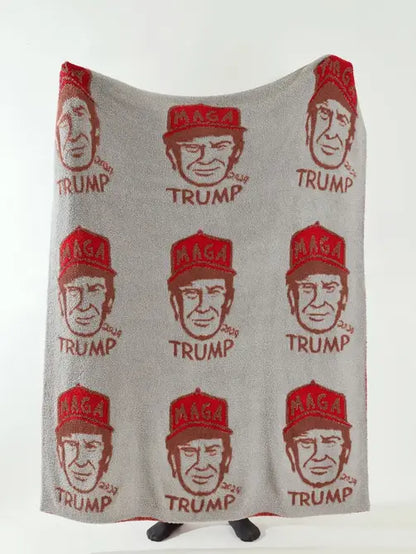 AFC TRUMP 'MAGA' Stretchy Throw Luxe Blanket- PRE ORDER